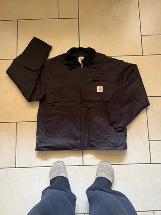 Vintage Carhartt Denim Work Jacket Black L