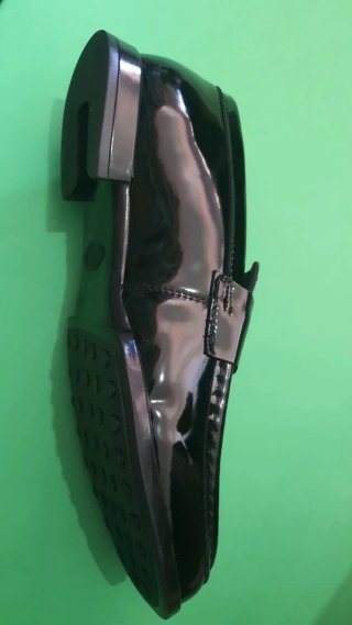 Mocasines charol Forma negros