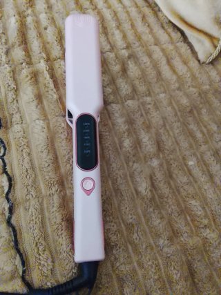 Plancha de pelo rosa