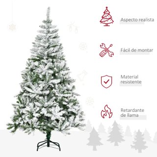 Árbol Navidad Artificial 180cm Nevado