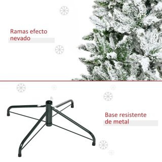 Árbol Navidad Artificial 180cm Nevado