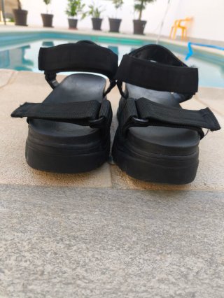 Sandalias plataforma H&M negras talla 38