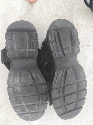 Sandalias plataforma H&M negras talla 38