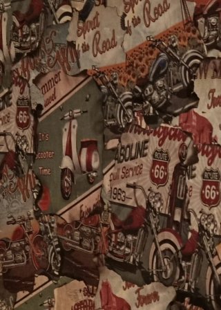 Cuadro de 50 x 50 Collage Motos y Carretera