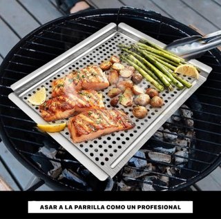 Bandeja de parrilla acero inoxidable
