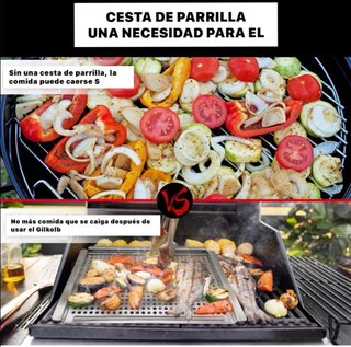 Bandeja de parrilla acero inoxidable