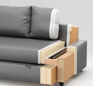 Sofá Cama Gris Tela