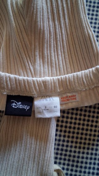 Mallas acampanadas niña beige. Talla 2 años
