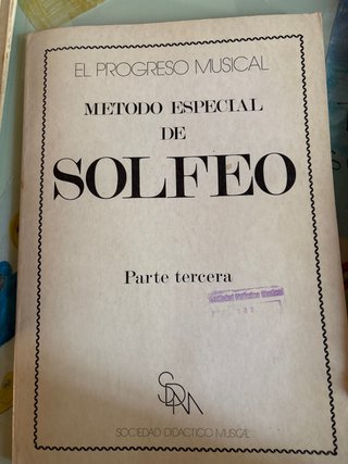 Libro de Solfeo El Progreso Musical