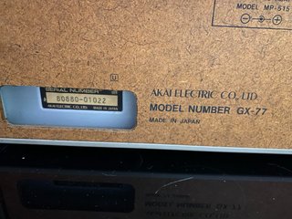 Akai GX-77 Deck de cinta
