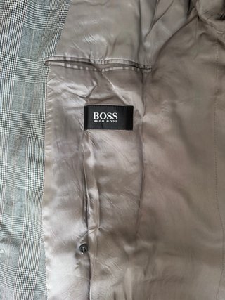 Blazer de hombre a cuadros gris