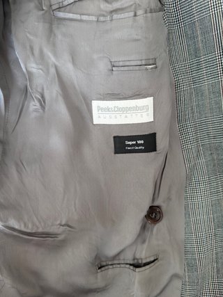 Blazer de hombre a cuadros gris