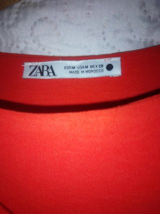 Blusa Zara Talla 40 Roja