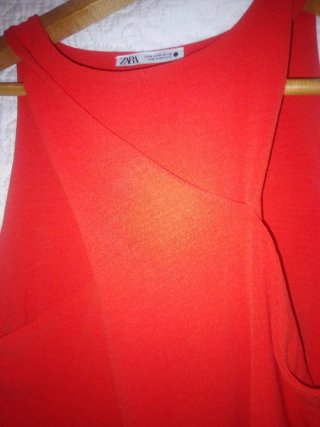 Blusa Zara Talla 40 Roja