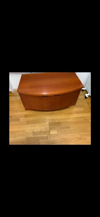 Mueble TV curvo madera