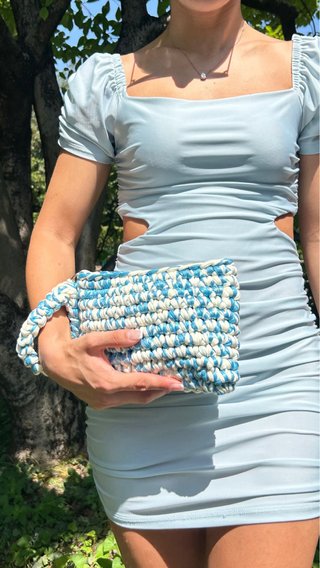 Pochette uncinetto fatta a mano