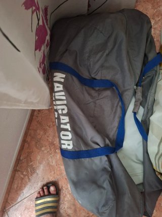 Kayak hinchable Makito con pinchazo