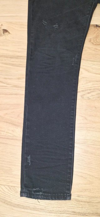 Jeans neri BERNA con bottoni