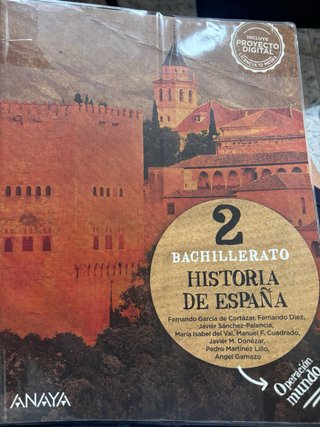 Libro Historia de España 2 bachillerato