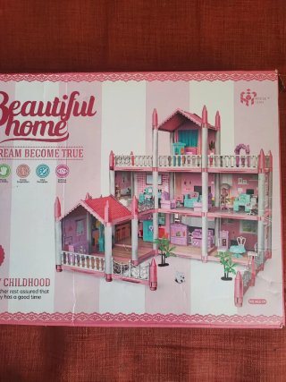 Casa de muñecas con 38 accesorios aparte de regalo