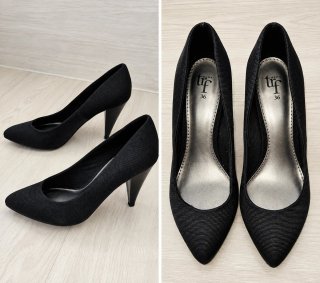 Zapatos de tacón Zara negros talla 36