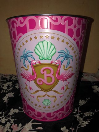 Cubo Palomitas Barbie La Película Metálico