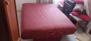 Sofá Cama 3 Plazas Rojo