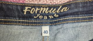 Falda vaquera azul talla 40