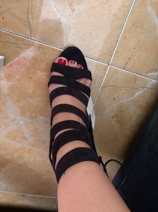 Sandalias Tino Gonzalez Tacón Negro