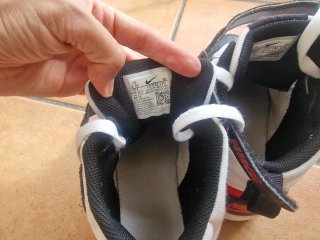 Zapatillas Nike altas blancas y negras