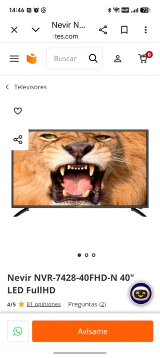 Televisor Nevir 40 FullHD