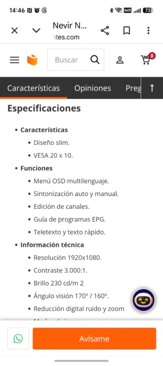 Televisor Nevir 40 FullHD