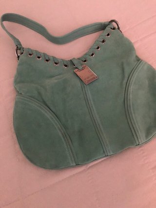 Borsa Sergio Rossi in pelle color verde acqua
