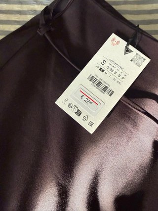 Zara Falda Pantalón Negra Talla S