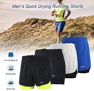 Shorts da corsa LIXADA grigi