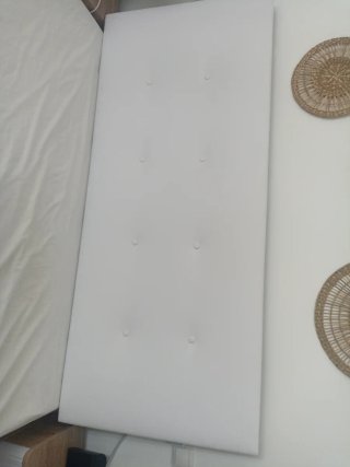 Cabecero Cama 150cm Blanco Tapizado