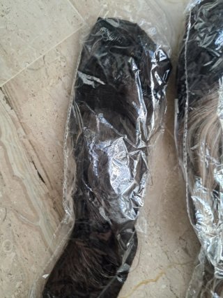 Extensiones de pelo rubio trenzado
