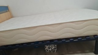 Dormitorio completo,Cama 105,cabecero,mesita y arm