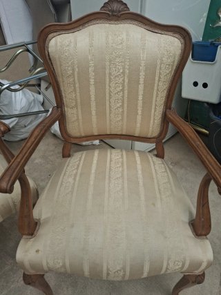Juego Sofá y 2 Sillas Vintage Madera