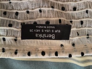 Crop top lunares Bershka S
