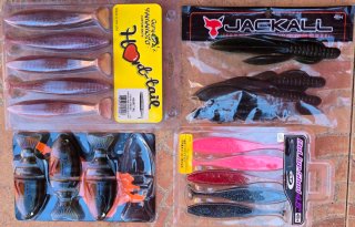 Lote vinilos pesca: Yamamoto, Jackall, OSP imakats