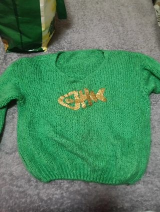 Jersey verde con pez dorado