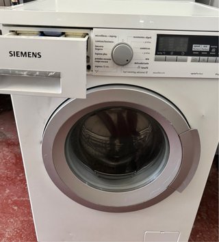 LAVADORA SIEMENS DE 8 KILOS BLANCO GRIS