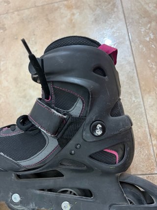 Patines en línea Oxelo negros y rosas 38