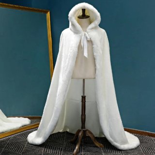 Capa de boda con capucha NEGOCIABLE
