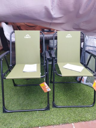 2 Sillas Nuevas Camping Jardín ,playa Crivit !