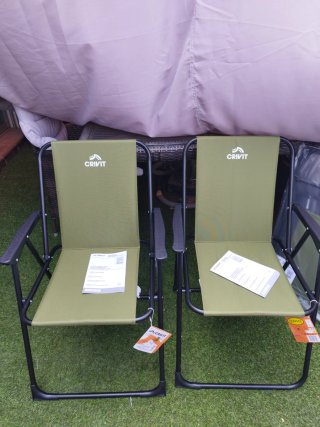 2 Sillas Nuevas Camping Jardín ,playa Crivit !