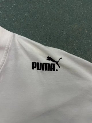Puma Street Soccer 10 Football T-Shirt White Graphic Retro Vintage 90s Style Unisex 106