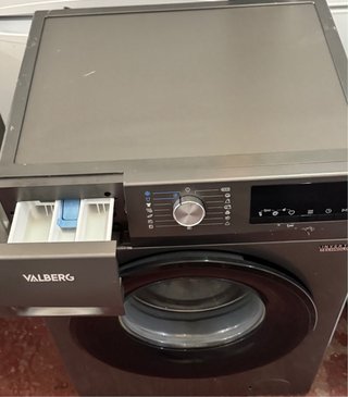 LAVADORA VALBERG DE 9 KILOS GRIS NEGRO