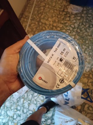 3 Cables Eléctrico Lexman H07V-K 6mm² 25m